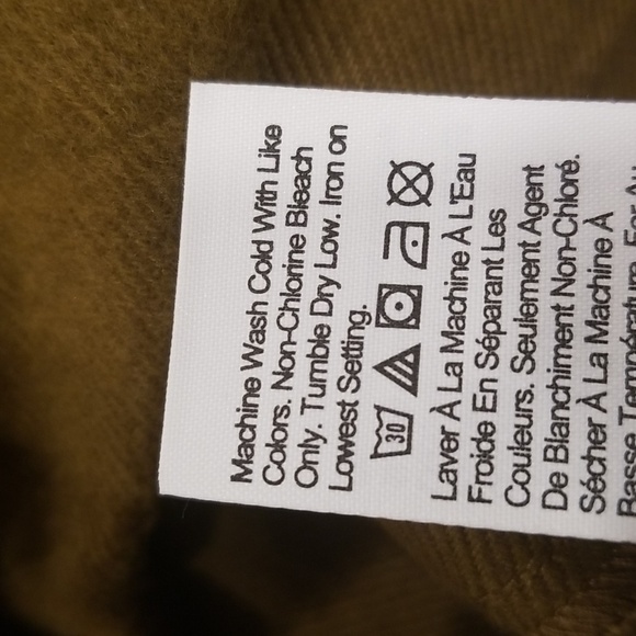 💕MADEWELL💕 Flannel Lucie V-Neck Smocked Mini Dress Weathered Olive Medium NWOT - Picture 15 of 15